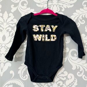10/$25‎ • Bloomin’ Baby “Stay Wild” Cotton Bodysuit
